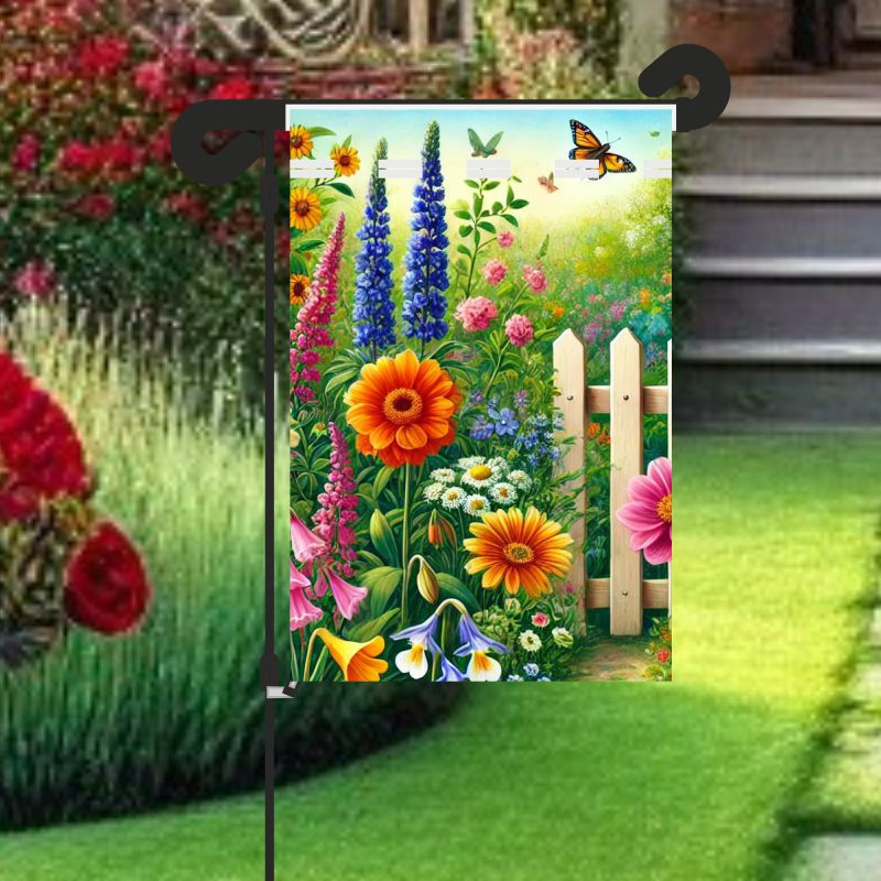Akzente im Garten setzen mit einer Gartenfahne: Ideen für Stil, Wirkung und Gestaltung